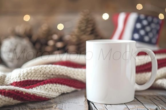 Download 4th of July White Mug Mockup - Mug mockup Collection