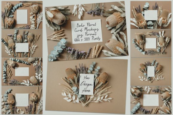 Download Boho Cards JPG Mockup Collection - Premium Resources
