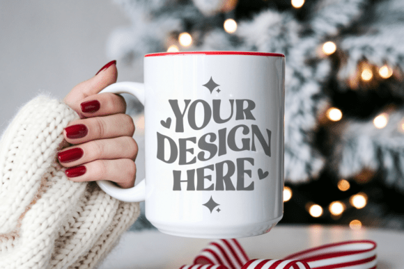 Download 11oz White Christmas Mug Mockup - Mug mockup Collection
