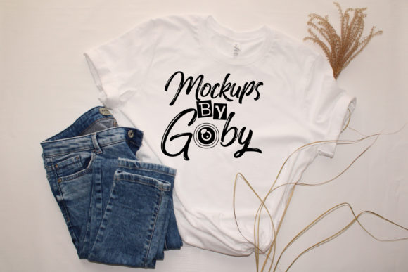 Download White T-shirt Mockups, Jeans Template - Premium Resources