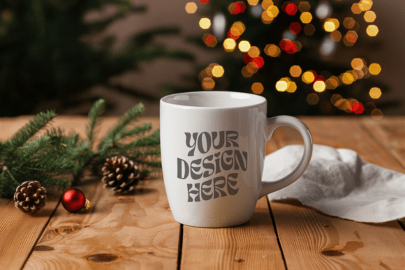 Download Christmas 11oz White Mug Mockup 37 - Mug mockup Collection